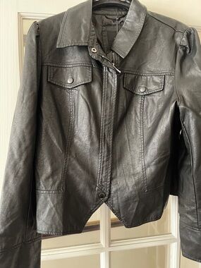NWT VEGAN LEATHER CLASSIC MOTO JACKET IN XL